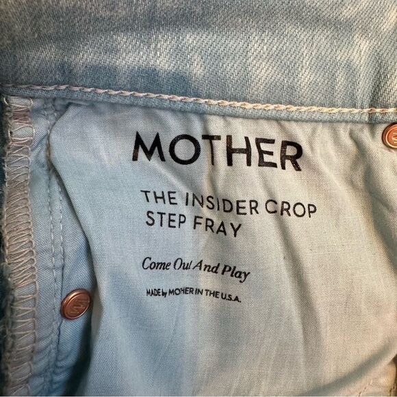 Mother The Insider Crop Step Fray Jeans - Picture 12 of 13